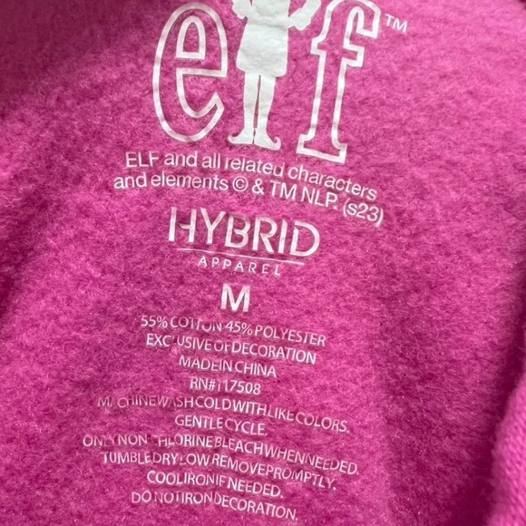 ELF Hot Pink Graphic Pullover Hoodie - Picture 3 of 4